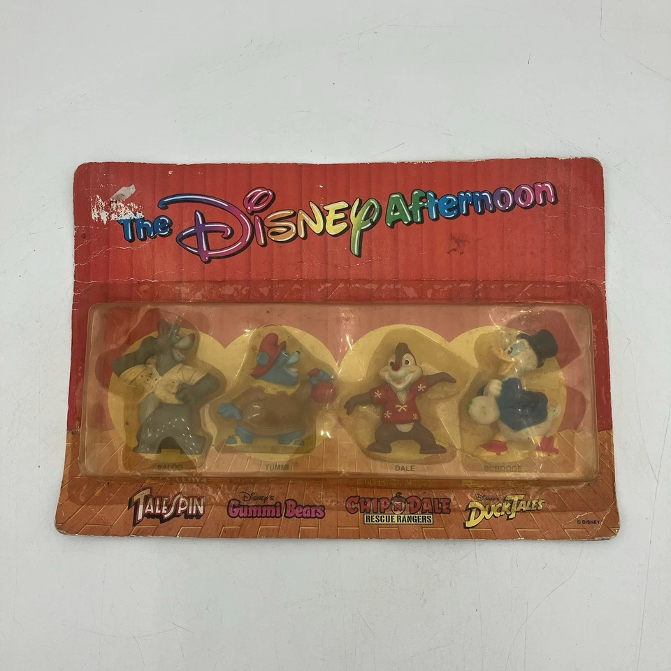 Juego de 4 figuras de juguete de la tarde de Disney de Kellogg's nuevas selladas 1991 cola de pato Foto 2 de 4