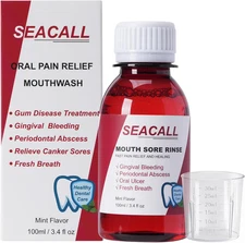 Oral Rinse Mouthwash - Mouth Rinse Help Canker Sores & Gingival Bleeding Treatme