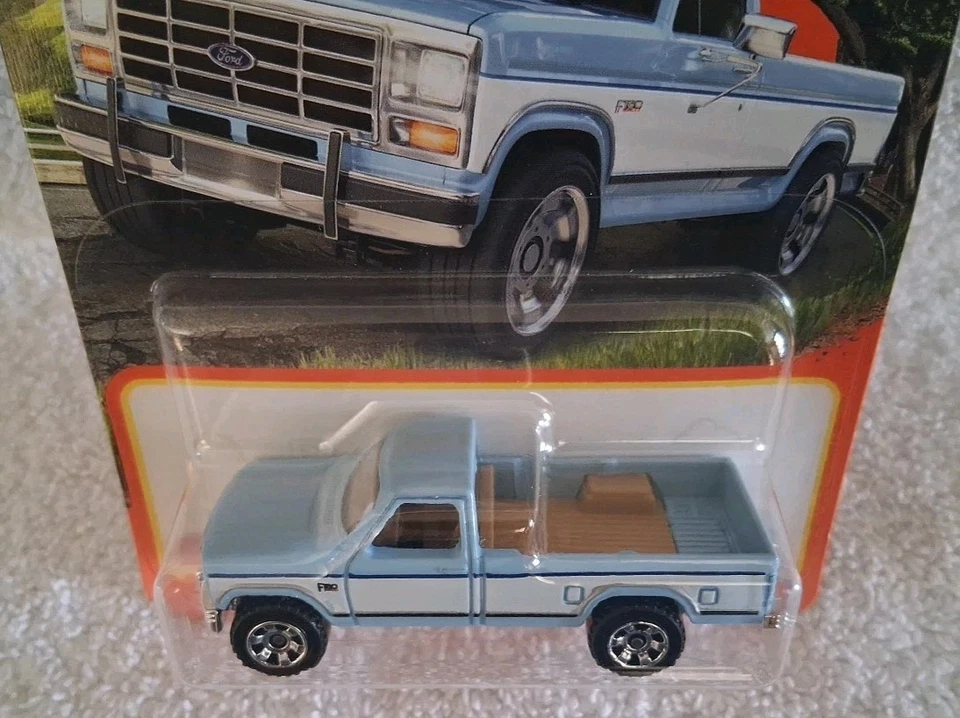 Ford F-150 1986 Matchbox 70 años 84/100 2023 azul/blanco nuevo 1:64 muy buen estado Foto 3 de 4