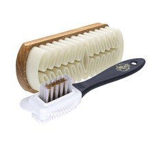 Suede Brush for Shoes Set with Crepe Brush and Brass for Suede, Nubu...