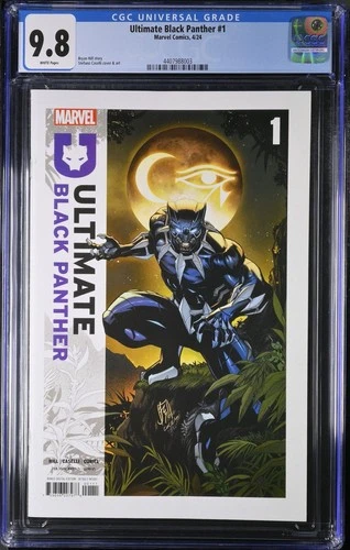 ULTIMATE BLACK PANTHER #1 (2024) - CGC GRADE 9.8 - MARVEL HILL CASELLI 1ST ISSUE