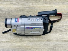 JVC GR-SXM745 Super VHS-C 600x Night-Vision Camcorder  Charger  Case UNTESTED