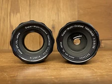 *2 Lens Set : Near Mint ++* Pentax SMC Takumar 55mm F/1.8 & 35mm F/3.5 M42 / JPN