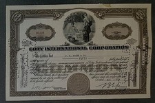 Coty International Corporation 1939 50 akcji
