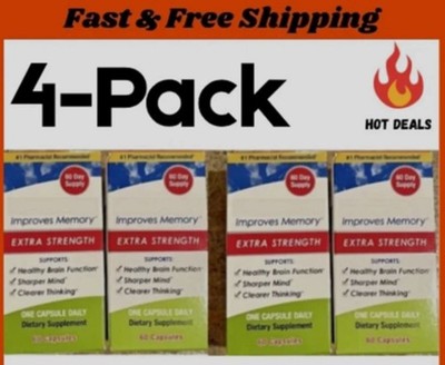 4 Pack Capsules   240 Count   20mg   New   Free Shipping   Ships From USA