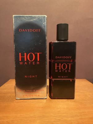HOT WATER NIGHT by Davidoff 3.7 Oz / 110 ml Eau De Toilette Intense Spray RARE