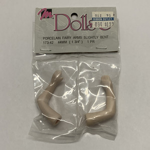 Mangelson's Porcelain Fairy Doll Arms Slightly Bent 44mm 173-42 1 Pair