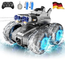 3-in-1 RC Panzer 4WD Amphibisches Auto, LED, ...