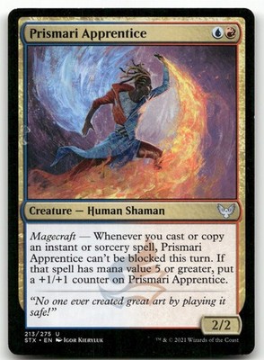 Prismari Apprentice #213 (LP) Strixhaven STX Magic MTG