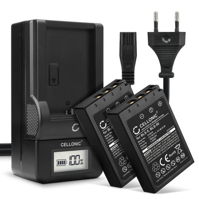 2x Akku für Olympus OM-D E-M10 OM-D E-M10 Mark IV E P3 1000mAh + Ladegerät