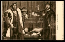 Postcard Holbein's Ambassadors Painting, London