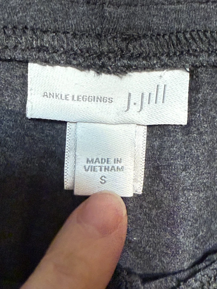 J. Jill  Pants, Women's Size Small, Gray, Pull On, Ankle Leggings, Mid Rise - Image 4 of 4