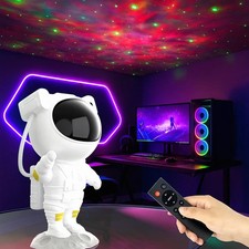 Astronaut Star Projector Galaxy Space Projector Night Light, 360 Degree Rotation