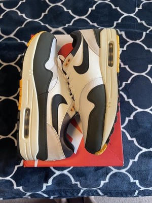 Size 9.5 - Nike Air Max 1 Athletic Department - Light Bone University Gold