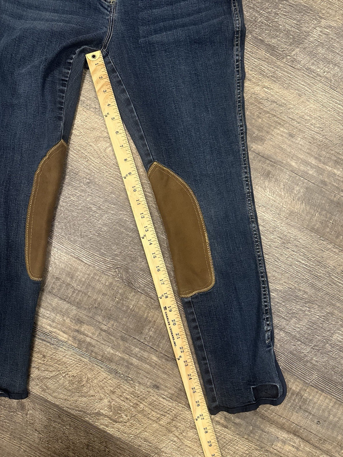 Goode Rider Women's Knee Patch Equestrian Jean Denim Breeches  Size 36R