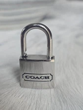 Vintage Coach Mini Padlock Silver Tone (no key) Travel or Bag Accessory