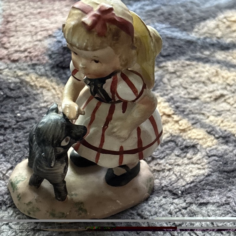 VINTAGE LEFTON “BAA, BAA, BLACK SHEEP,” NURSERY RHYME FIGURINE FIGURE JAPAN 2813