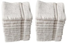 White Cotton Washcloths for Body and Facewash Design to exfoliate 12 x 12 Inch.