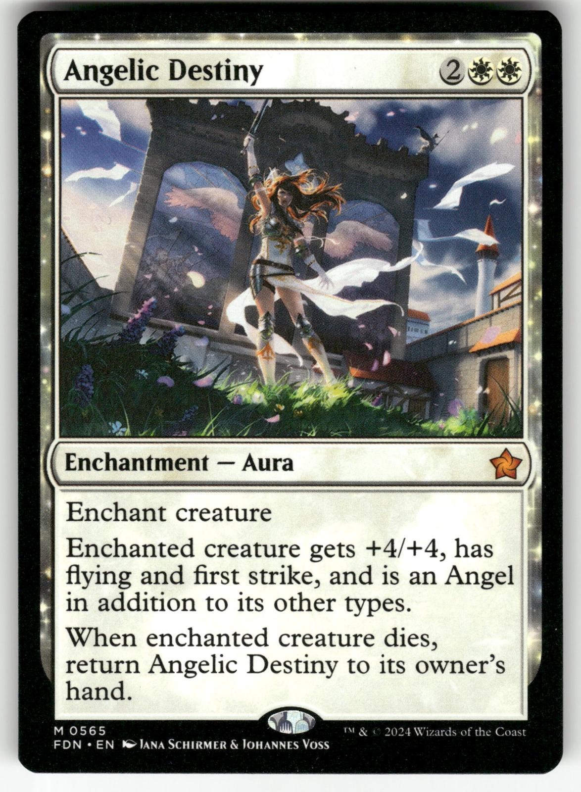 Angelic Destiny 565 Mythic Foundations Magic: The Gathering Near Mint