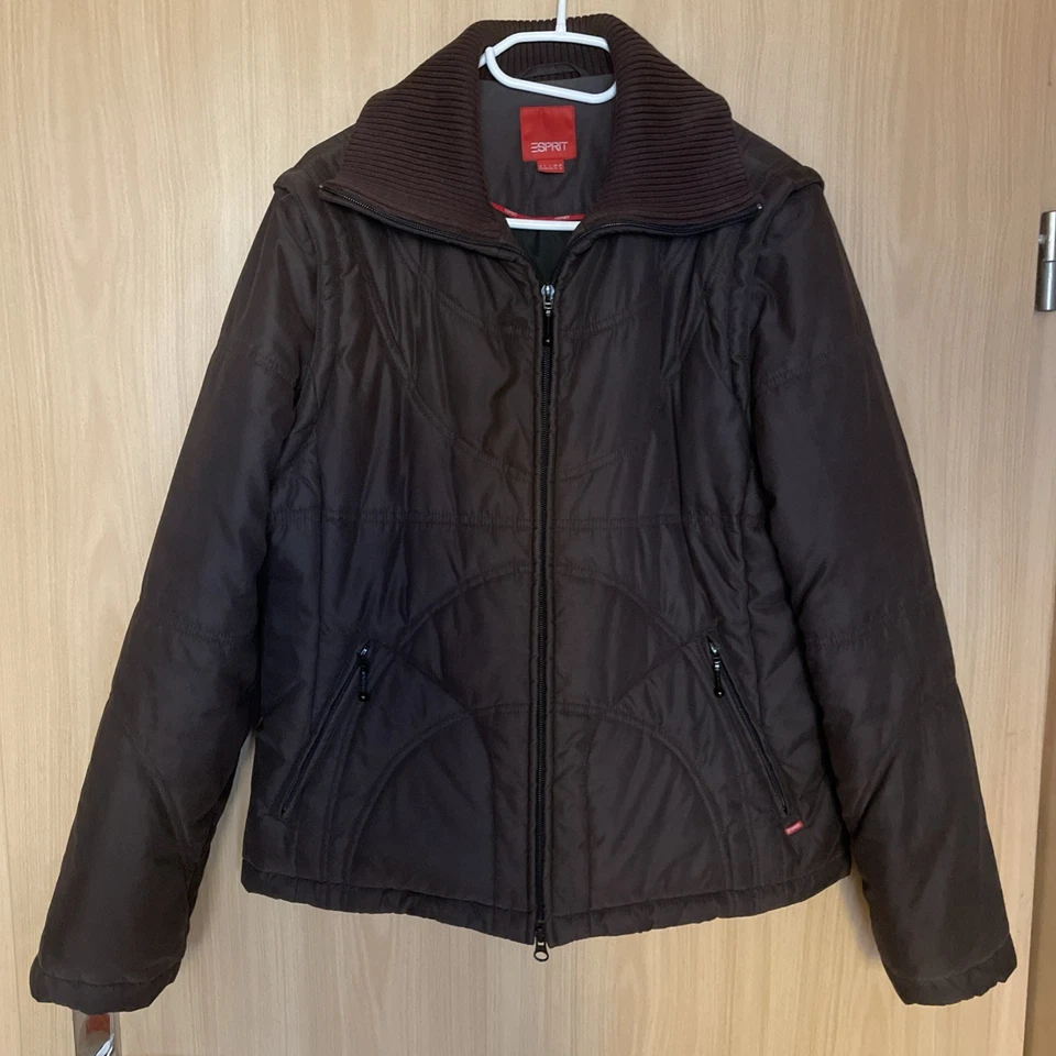 Esprit Herbst-Winterjacke Damen 2in1 Jacke /Weste XL braun