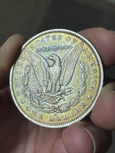 Toned 1889-O $1 Morgan Silver Dollar - XF with Beautiful natural Rainbow toning