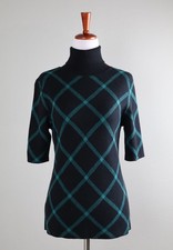 ANN TAYLOR NWT 89 Plaid Turtleneck Soft Knit Pullover Sweater Top Size XS