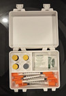 White Plastic Insulin/Pep Syringe Storage Carry Case with Latches — photo 1