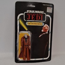 Kenner Star Wars ROTJ Obi-Wan Kenobi Vintage Action Figure On Card 1983