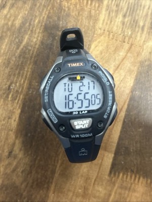 Timex Ironman Watch Triathlon 30-Lap Resin Alarm Indiglo Chronograph