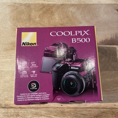 Nikon COOLPIX B500 Digital Camera Plum 16MP 40X Wide Optical Zoom