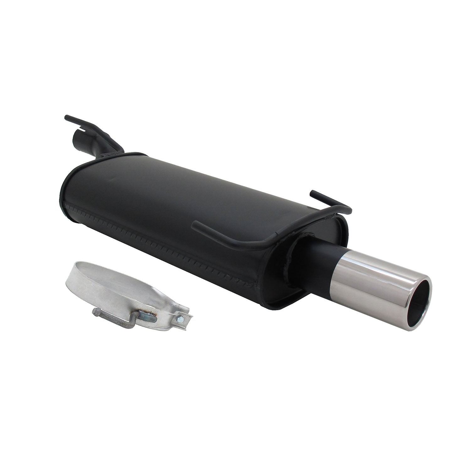 Silencieux sport Novus pour Opel Kadett E avec sonorité rauque et sortie de 76mm