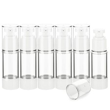 IFDGCTK 1OZ/30ML Clear Airless Pump Bottles, Lotion Dispenser Travel with Pum...