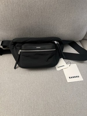 SANDRO Men s Crossbody Bag Black NEW with tags! MSRP $230