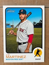 JD MARTINEZ 2022 Topps Heritage High Number 1973 Baseball Oversized Box Topper