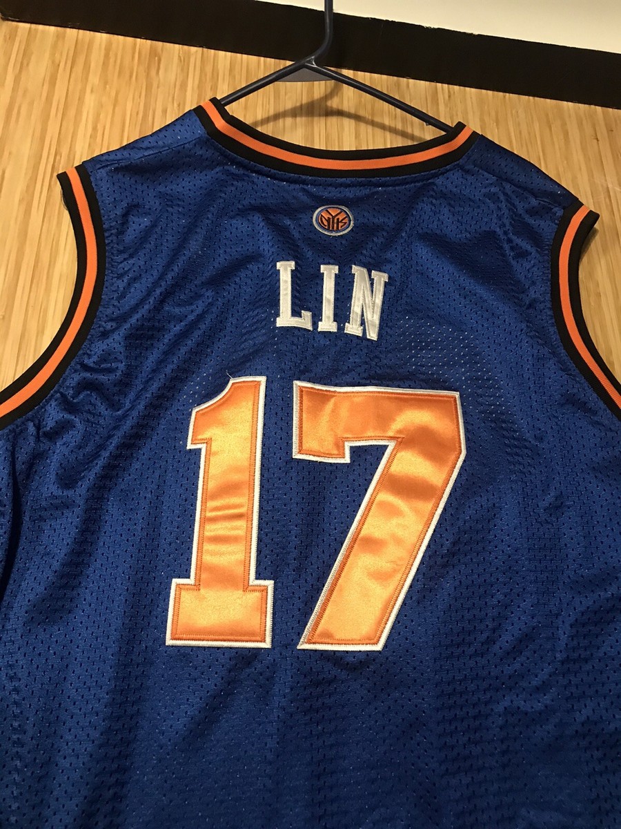 激レア‼️ 刺繍‼️ NBAユニフォーム New York Knicks Lin 00's Jeremy Lin New York Knicks Adidas Authentic NBA Jersey