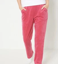 Isaac Mizrahi Live! Tall SOHO Velour Pull-On Ankle Pants Rosehip Pink 3XT A46290