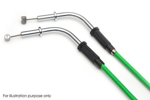 AS3 VENHILL THROTTLE CABLES for KAWASAKI ZX6R 1998-1999 GREEN - Picture 4 of 5