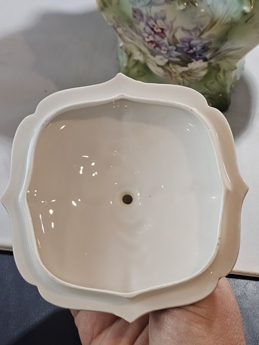Antiguo tarro galletas RS Prusia flores de lavanda - Imagen 6 de 12