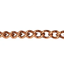 Decoative Chain - Solid Copper 4.3mm x 6.06mm - 10' per Unit…