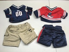 Build A Bear Clothing Lot Sports Patriots Football Jersey Hockey Uniform