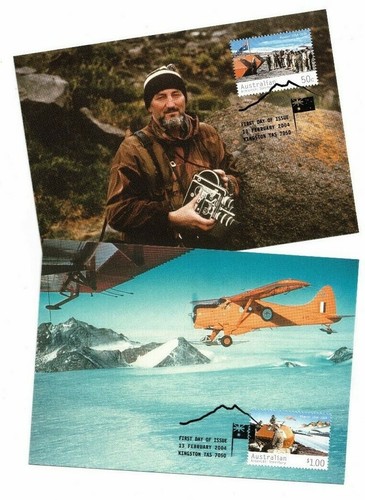 Maxi tarjetas AAT Mawson 2004 - 50 aniversario SG 164/7 conjunto de 4 - Imagen 2 de 2