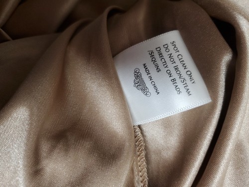 Sue Wong Nocturne Dress Sz 6 Black & Gold Silk Beaded Lined Cocktail Party - Picture 15 of 19