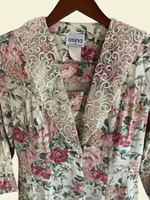 Vintage Atina by Karon Crosby Floral Dress Womens 12 Maxi Fit Flare Cottage Core