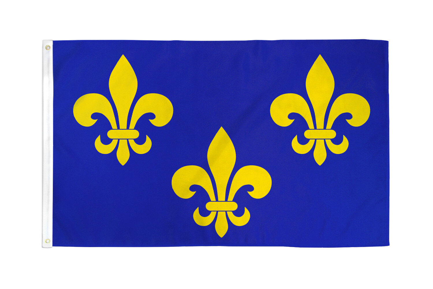 Fleur De Lis Flag 3x5ft French Fleur Blue White Gold New Orleans Mardi