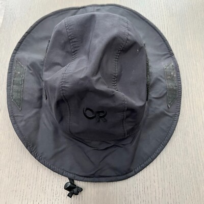 VTG 90s Outdoor Research Seattle Sombrero GTX Goretex Black Logo