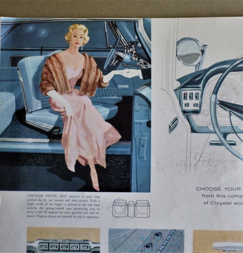 Chrysler LG 1959, 12""x13"" catálogo de ventas de prestigio; New Yorker, Saratoga, Windsor - Imagen 11 de 11
