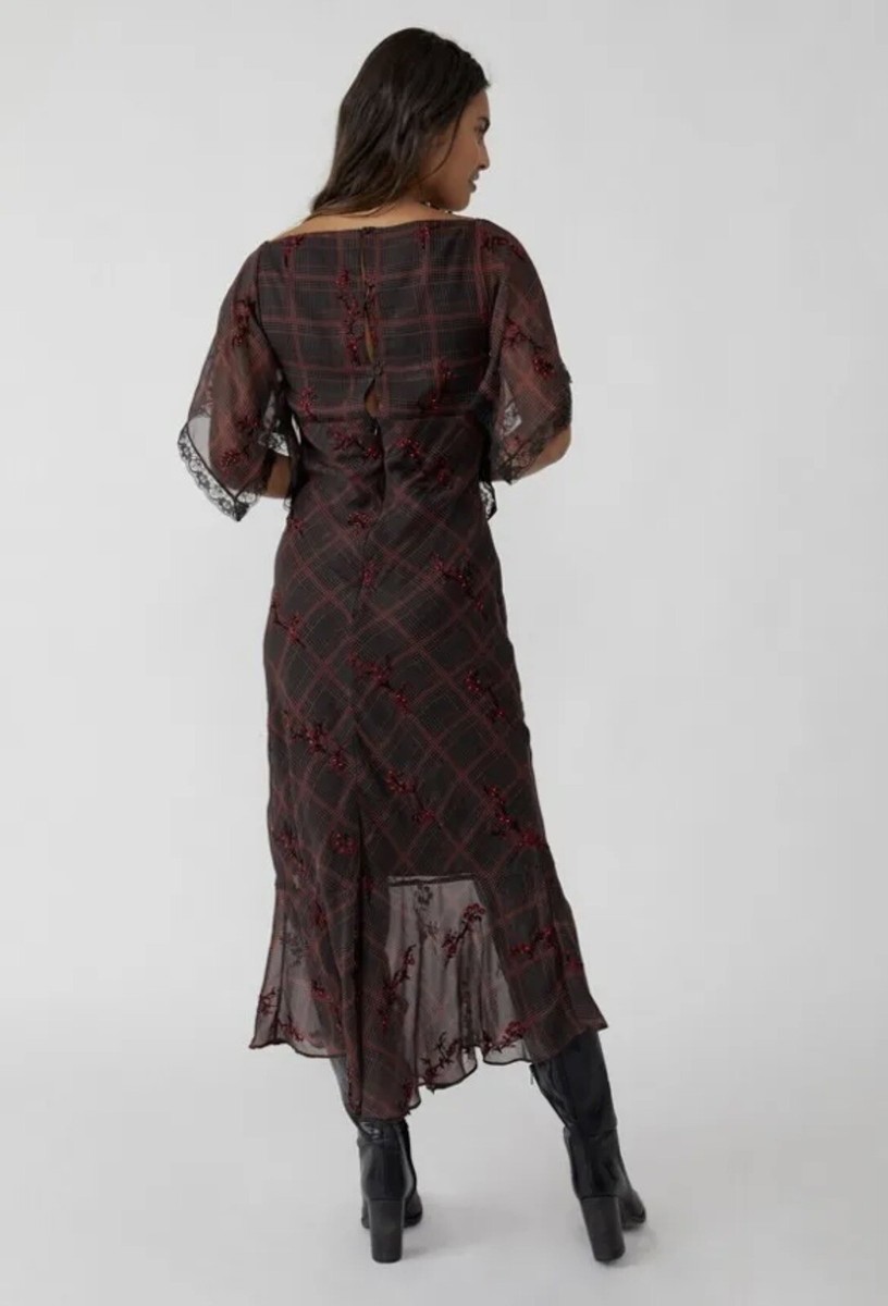 free people fallen flowers dress Rose Mommy Labor and Delivery/ Nursing Gown main image 1