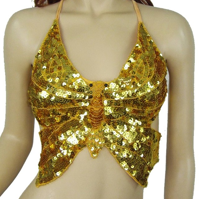 sequin belly dance top