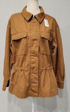 Old Navy Brown Cinch Waist Utility Jacket Size XS NEW