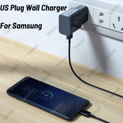 For Samsung Galaxy Android Adapter Fast Charger Type C With Phone Charging Cable